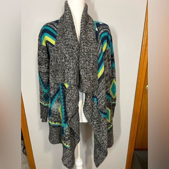 Roxy Aztec print open front‎ cardigan size S BIN L - Picture 1 of 9